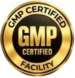 GMP certified facility badge