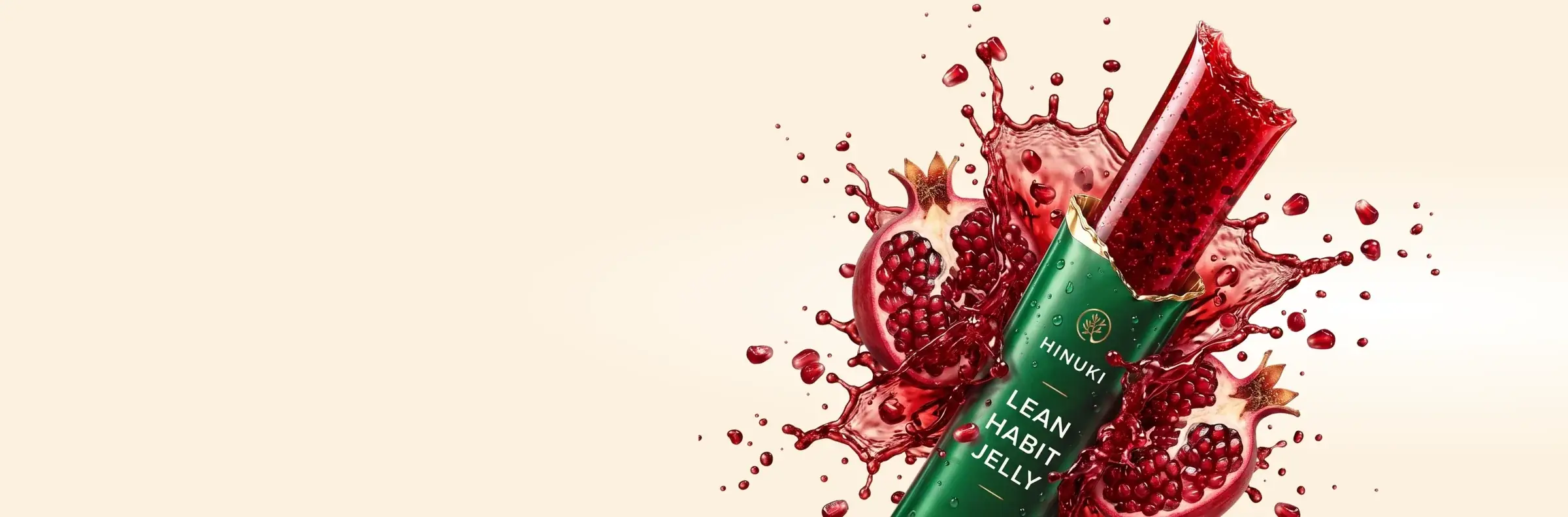 Hinuki Lean Habit Jelly stick with pomegranate splash